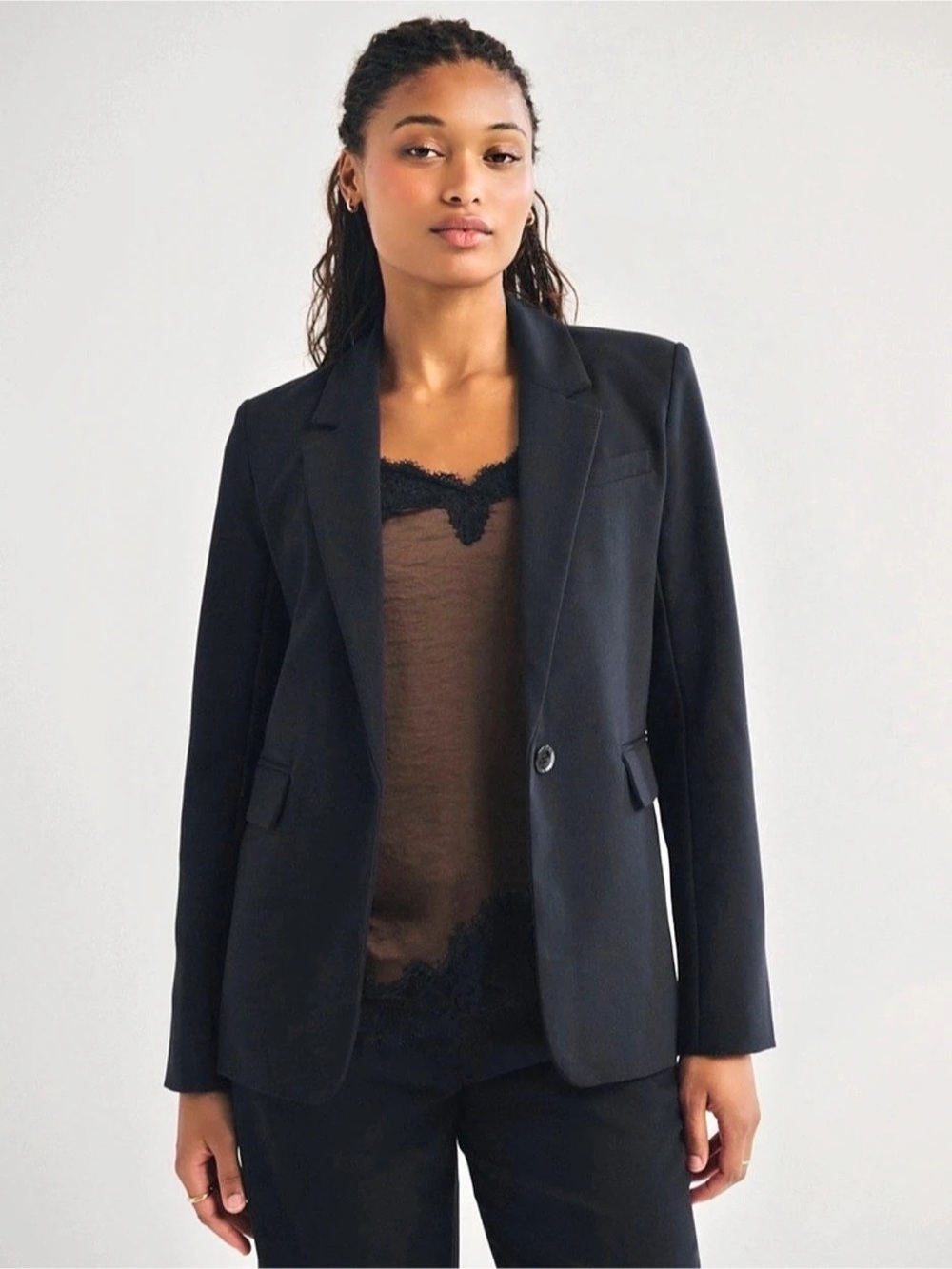 Abercrombie & Fitch Classic Suiting Blazer Black Blazer XS NWT